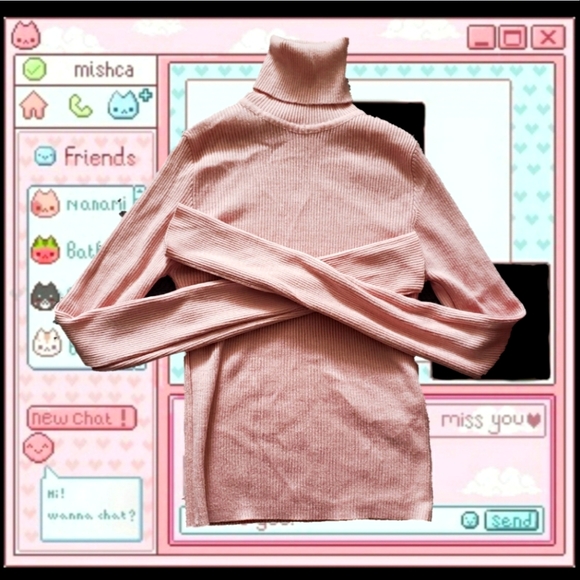 PINK Balletcore turtleneck sweater - Picture 1 of 1